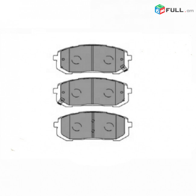 Hyundai արգելակման կոճղակ դիմացի, Колодки тормозные передние. 1401