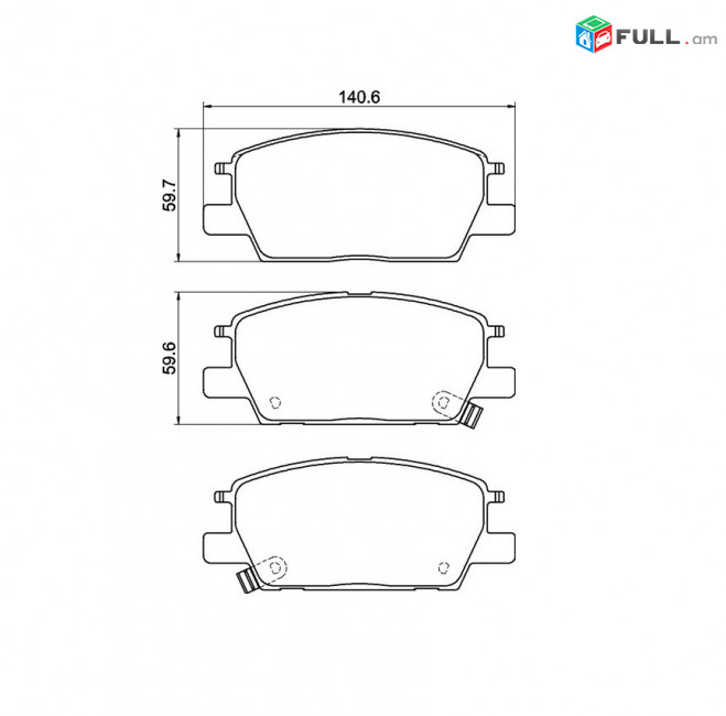 CHEVROLET MALIBU արգելակման կոճղակ դիմացի, Колодки передние. 0932