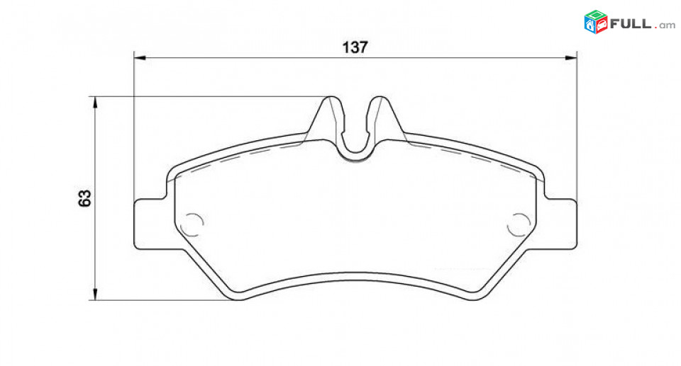 MERCEDES W447 արգելակման կոճղակ հետևի, Колодки задние. 0737