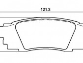 LEXUS UX արգելակման կոճղակ հետևի, Колодки задние. 1124
