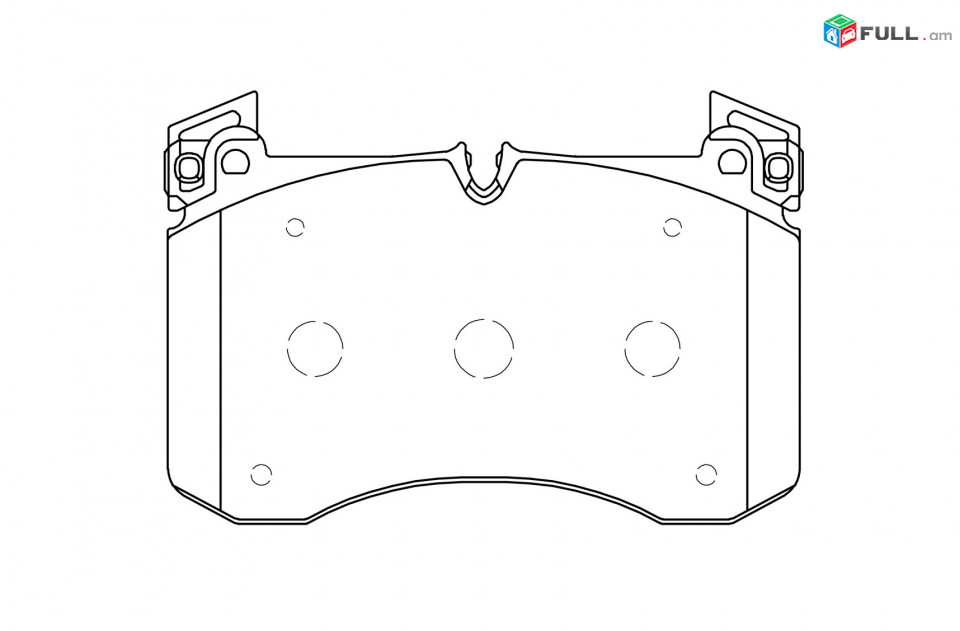 MERCEDES GLE արգելակման կոճղակ դիմացի, Колодки передние. 0735