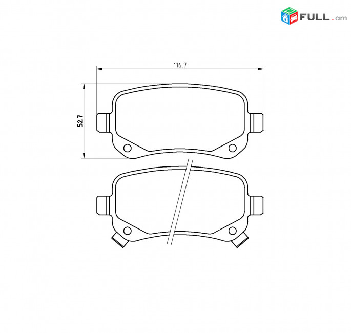 DODGE CARAVAN արգելակման կոճղակ հետևի, Колодки задние. 1606