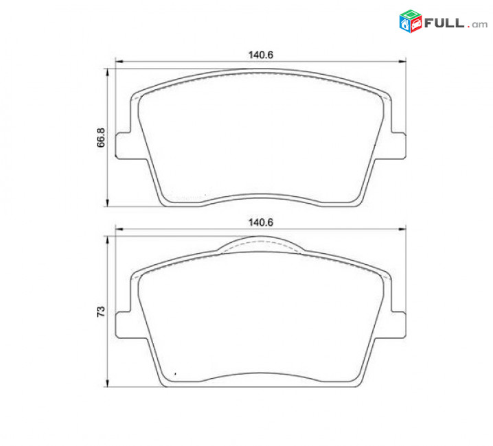 VOLVO XC40 արգելակման կոճղակ դիմացի, Колодки передние. 1508