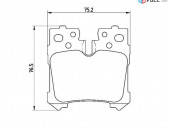 LEXUS LS460 արգելակման կոճղակ հետևի, Колодки задние. 1129