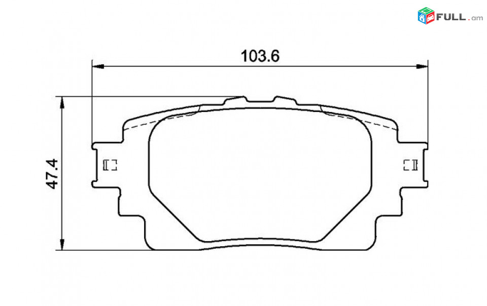 LEXUS ES արգելակման կոճղակ հետևի, Колодки тормозные задние.1108
