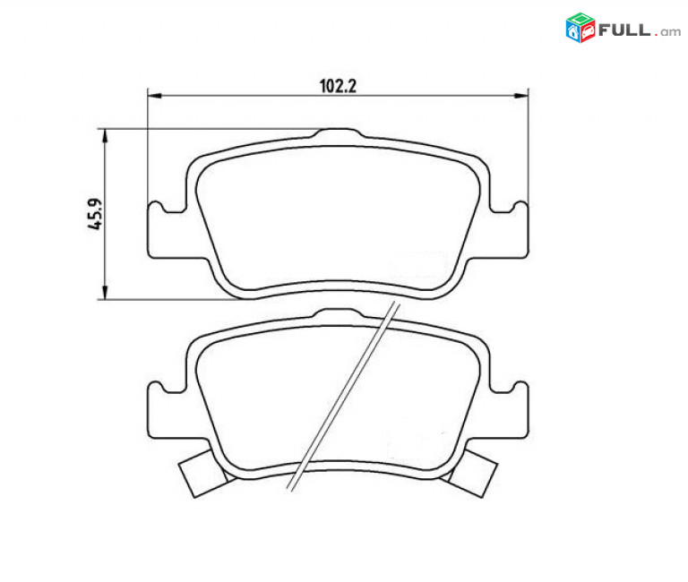 TOYOTA AURIS արգելակման կոճղակ հետևի, Колодки задние. 1130