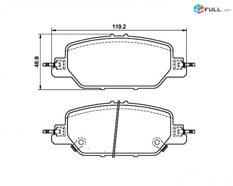 HONDA արգելակման կոճղակ հետևի, Колодки тормозные задние. 1020