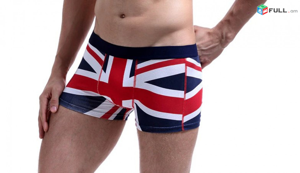 Տղամարդու վարտիք UK դրոշի պատկերով