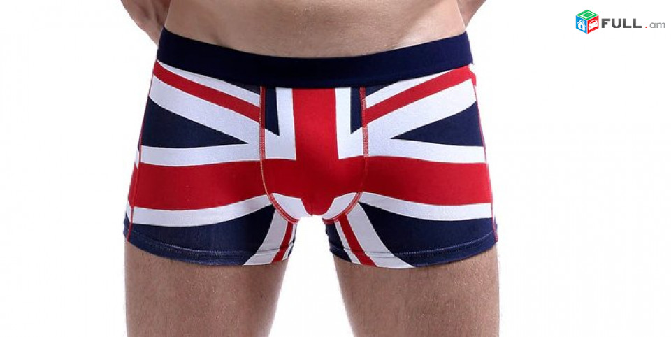 Տղամարդու վարտիք UK դրոշի պատկերով