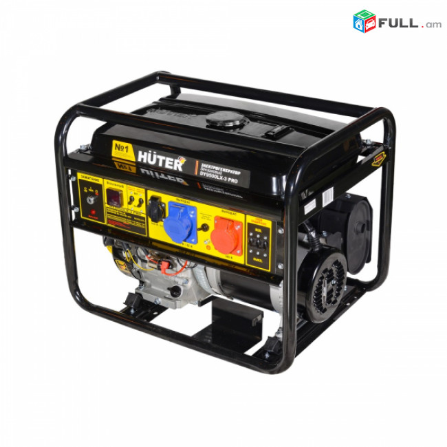 Электрогенератор DY9500LX-3 PRO-электростартер Huter