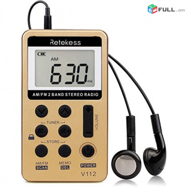 RETEKESS V112 fm ռադիո ընդունիչ
