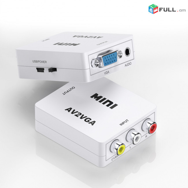 Video Converter AV2VGA վիդեո փոխարկիչ AV դեպի VGA վիդեո փոխարկիչ адаптер