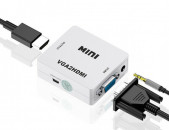 VGA to HDMI Video Converter Համակարգչի նոութբուքի համար VGA2HDMI վիդեո փոխարկիչ ադապտեր