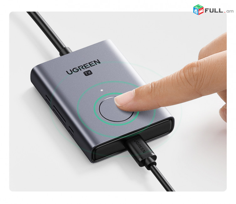 Ugreen HDMI անլար թողարկիչ-ընդունիչ 4K & FHD մինչև 50մ беспроводной HDMI удлинитель 5Ghz extender