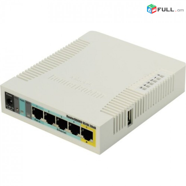 MikroTik Gigabit Wireless RB951Ui 2HnD 5 Port Гигабит Գիգաբիթ RB951