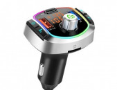 Ավտոմեքենայի Լիցքավորիչ Bluetooth 5 MP3 Player BC63 FM Transmitter USB Car Charger մալուխ Зарядное устройствօ