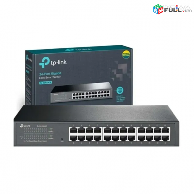 24-poet Gegabit switch TP-Link гигабитные сетевые коммутаторы գիգաբիթ  սվիչ