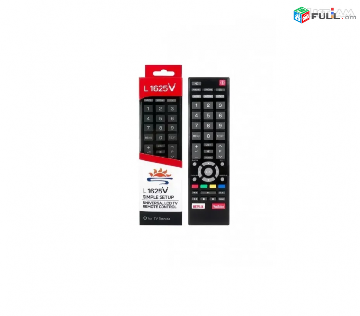 Հեռակառավարման վահանակ Toshiba Remote Control универсальный пульт TV L1625V