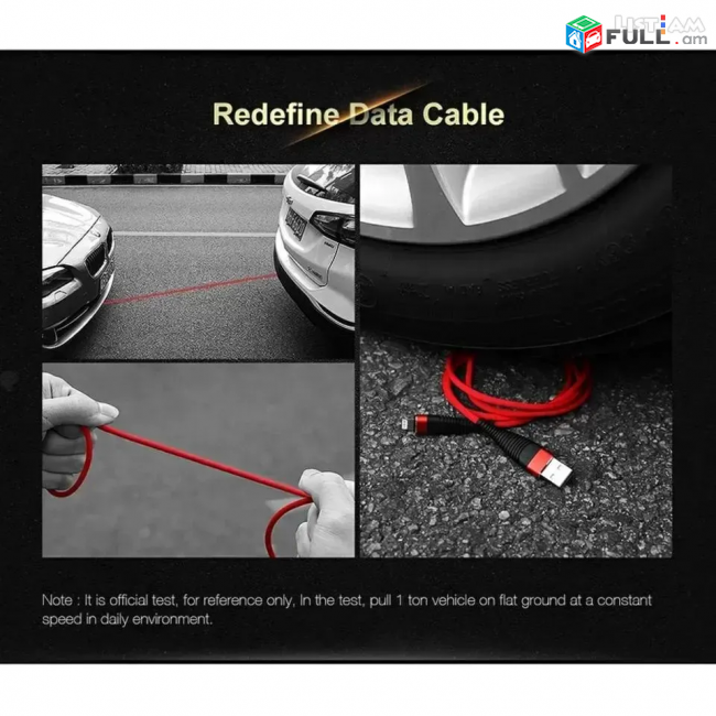 Floveme Type-C Usb cable 1m լիցավորման լար մալուխ Samsung Galaxy S8 / S8 + / S9