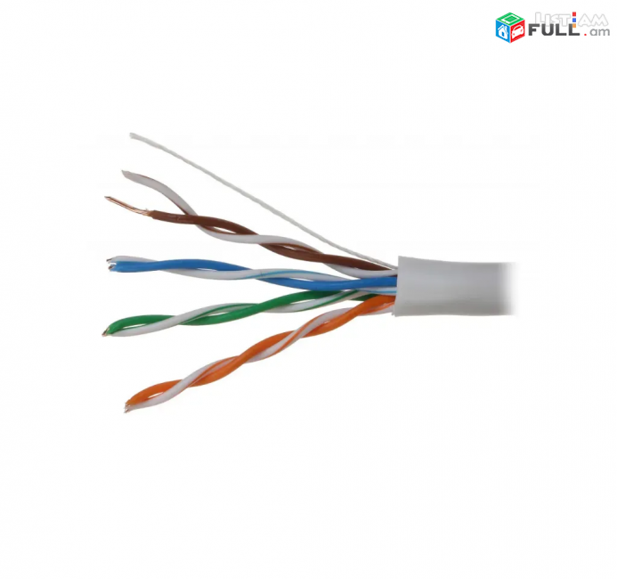 UTP CAT5e Cable 100% պղինձ 0.45 mm Oxygen free copper (99.97% purity) LAN CABEL ցանցային մալուխ կաբել Cat5 ԻՆՏԵՐՆԵՏԻ ԿԱԲԵԼ КАБЕЛ