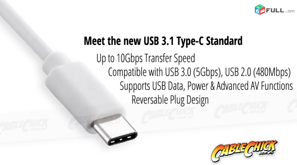 Type-C (USB-C 3.1) to DVI-I Adapter Compatible with Thunderbolt 3 - converter փոխակերպիչ конвертер dvi2tyec