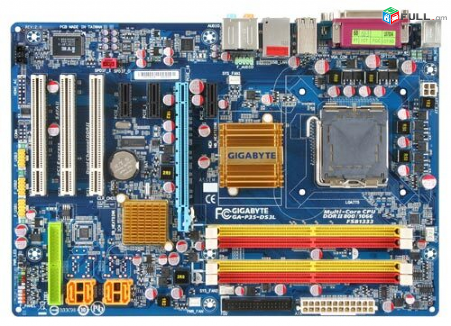 Материнская плата GIGABYTE GA-EP35-DS3L Matherboard Մայրպլատա HK