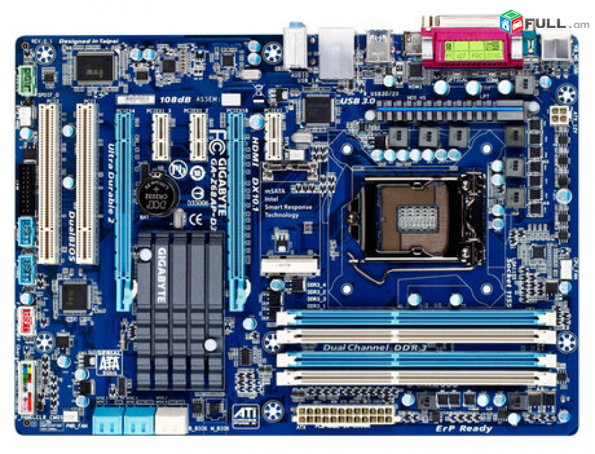 Материнская плата GIGABYTE GA-Z68AP-D3 Matherboard Մայրպլատա HK