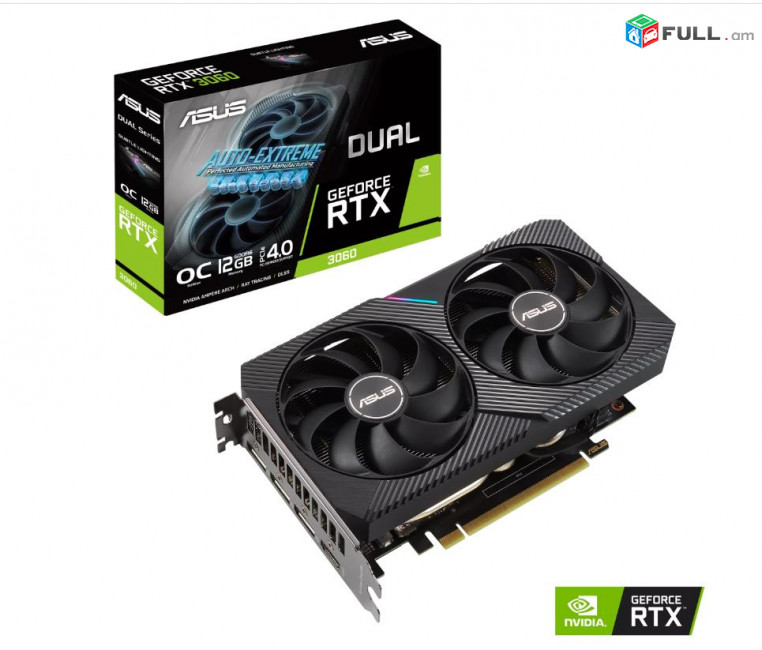 ASUS DUAL GeForce RTX™ 3060 OC Edition 12GB GDDR6 192BIT Dual GeForce  Վիդեոքարտ Vidiocard Видеокарта HK