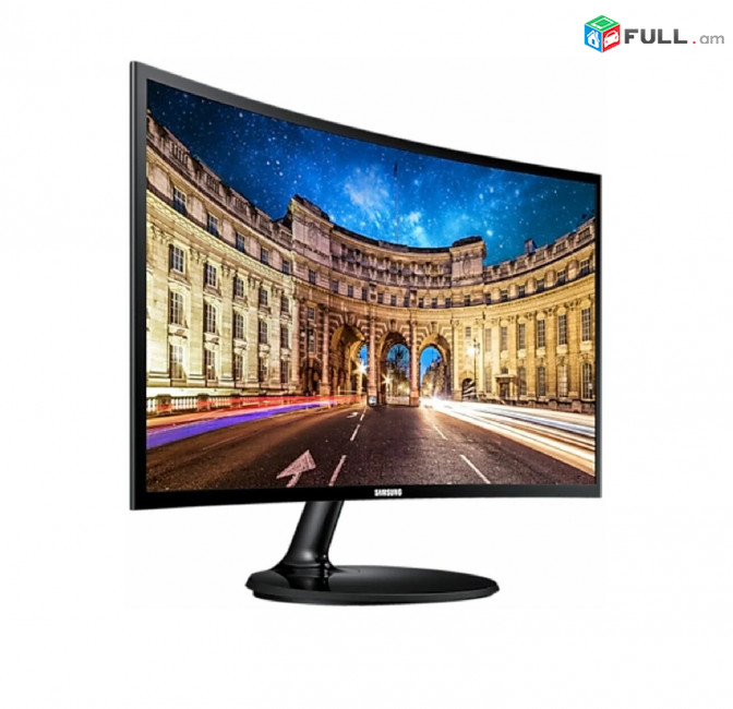 Նոր Մոնիտոր Монитор 27" Samsung C27F390FHM VA 1920x1080 4ms HDMI, VGA  FHD 60Hz +  12 ամիս երաշխիքով