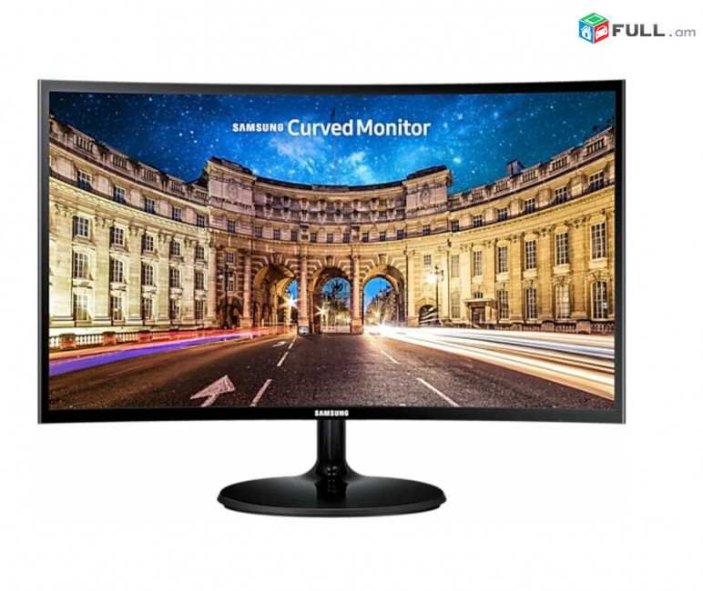 Նոր Մոնիտոր Монитор 27" Samsung C27F390FHM VA 1920x1080 4ms HDMI, VGA  FHD 60Hz +  12 ամիս երաշխիքով