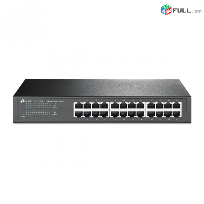 TL-SG1024D Коммутатор с 24 гигабитными портами для размещения на столе или в стойке HK