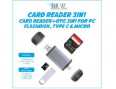 CARD READER PLUS OTG 3 IN 1 USB T-933A HK