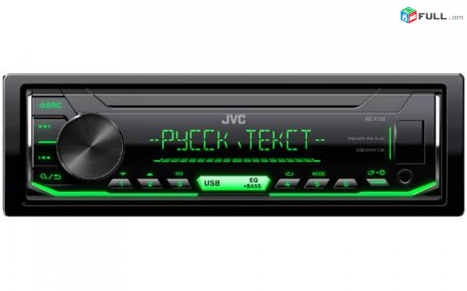 JVC KD-X153 Цифровой медиа-ресивер с входами USB и AUX на передней панели HK