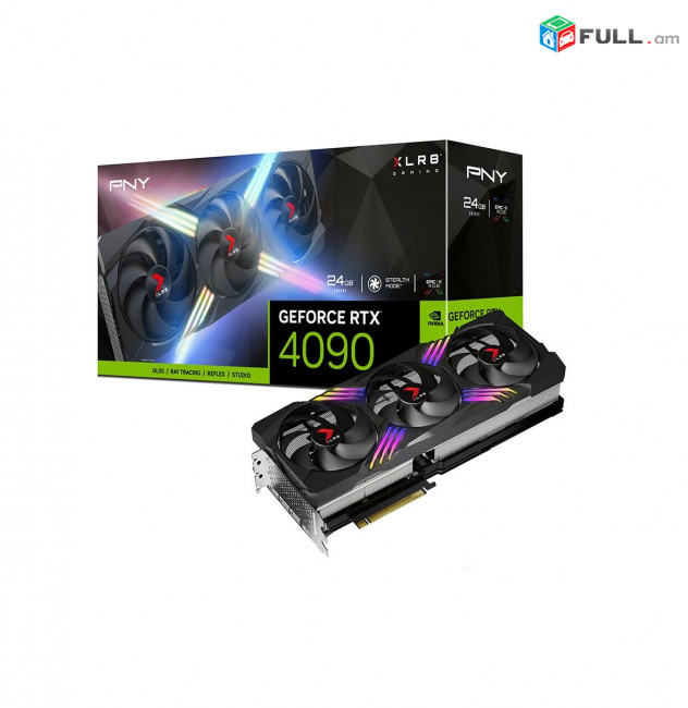 Տեսաքարտ PNY RTX 4090 24GB XLR8 Gaming VERTO GDDR6X 24GB videocart видеокарта HK