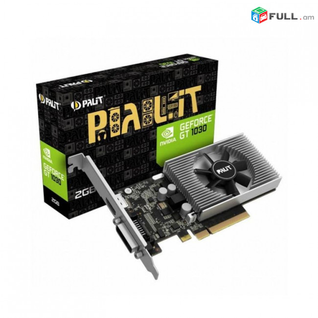 Տեսաքարտ Palit GeForce GT 1030 GDDR 5 2GB 64bit DVI HDMI videocart видеокарта HK