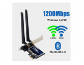 Беспроводной AC1200 двухдиапазонный 1200 Мбит/с PCI-E Wifi адаптер HK