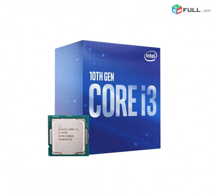 CORE I 3 10100 4,3 Ghz LGA 1200 Intel UHD Graphics 630 6 MB Cache 14 NM Պրոցեսոր CPU HK