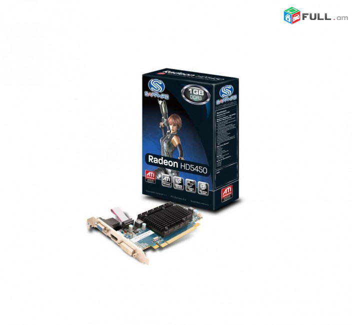 Տեսաքարտ XFX ATI Radeon HD5450 1 GB DDR3 64 бит videocard видеокарта HK