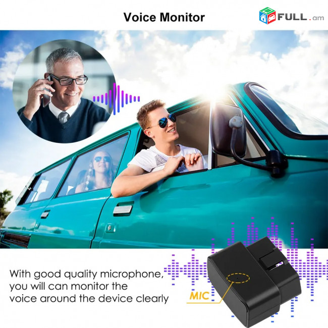 Мини GPS-Трекер OBD + SIM card автомобильный трекер Fee Google Maps MiCODUS MV33 Voice Monitor Realtime Car OB