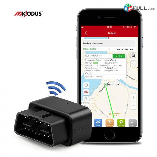 Мини GPS-Трекер OBD + SIM card автомобильный трекер Fee Google Maps MiCODUS MV33 Voice Monitor Realtime Car OB