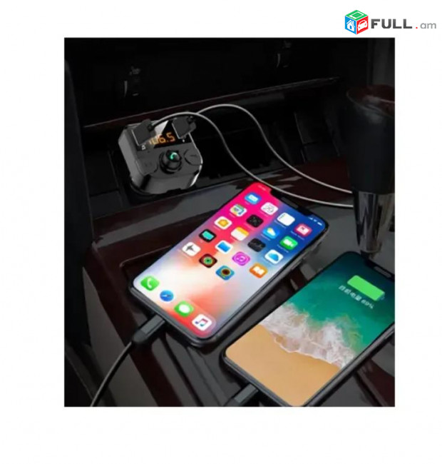 2x USB 3,1A CAR FM MP3 նվագարկիչ modulator մոդուլյատոր CAR charger Iphone Android SAMSUNG