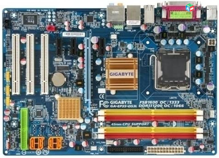 GIGABYTE GA-EP35DS3L Matherboard Մայրպլատա mainboard materinka Материнская плата