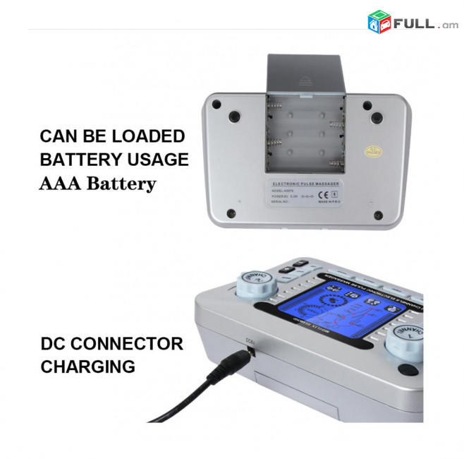 Профессиональный двухканальный электронный импульсный массажер AS979 SAFU