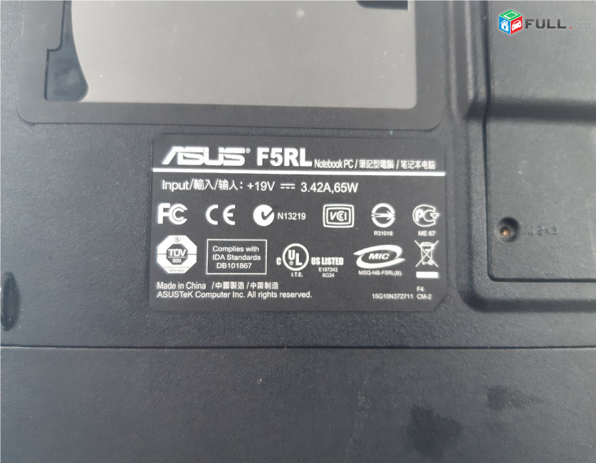 ASUS F5RL պահեստամասեր ամեն ինչ разборка на запчасти