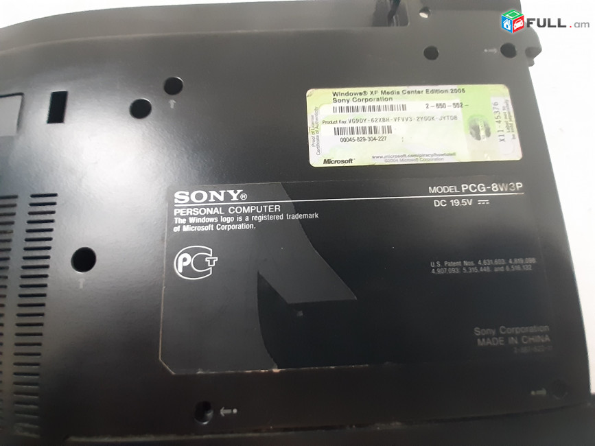 SONY PCG-8W3P պահեստամասեր ամեն ինչ разборка на запчасти