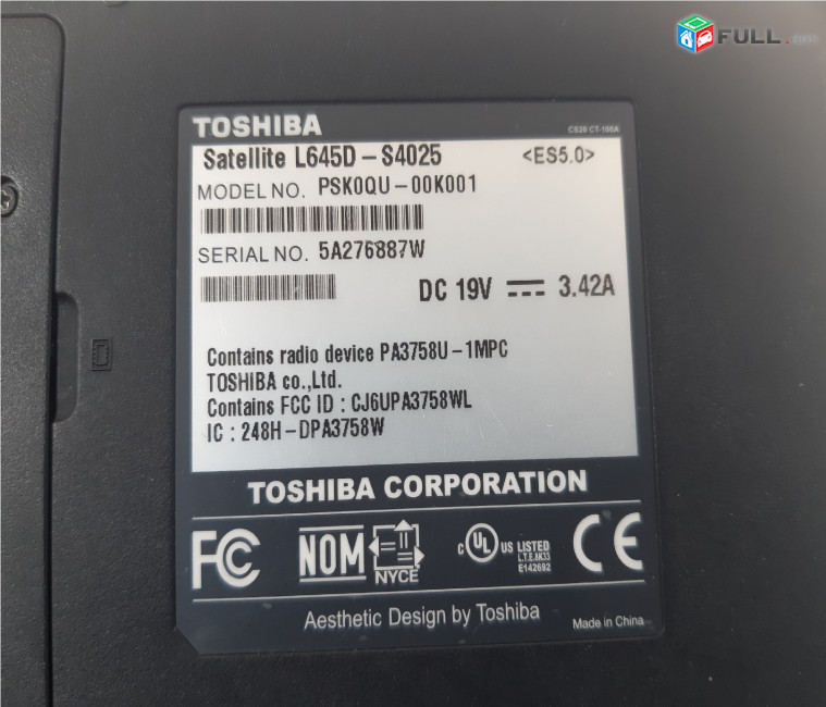 TOSHIBA SATELLITE L645D-S4025 պահեստամասեր ամեն ինչ разборка на запчасти