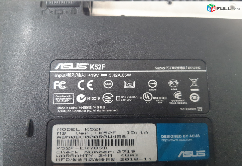 ASUS K52F պահեստամասեր ամեն ինչ разборка на запчасти