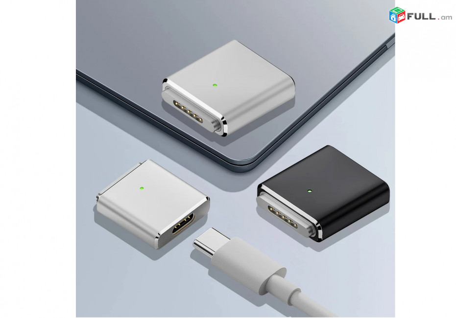 USB-C 3.1 to MagSafe 3 adapter dongle up to 100 watts Сменный Адаптер со светодиодом для Macbook/pro/air