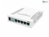 MikroTik RB260GS Smart Gigabit Switch 5xGLAN Ethernet Ports 1xSFP cage and SwOS Маршрутизатор