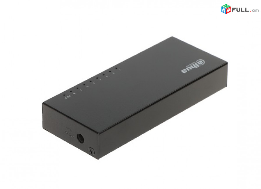 Ցանցային սվիչ Dahua DH-PFS3008-8GT Industrial switch 8-PORT 16 Gbps Plug and Play свитч Маршрутизатор